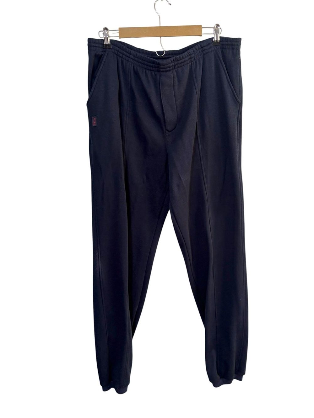 Christian Dior Monsieur Men’s XL Navy Blue Fleece Jogger Sweatpants Luxury Cozy